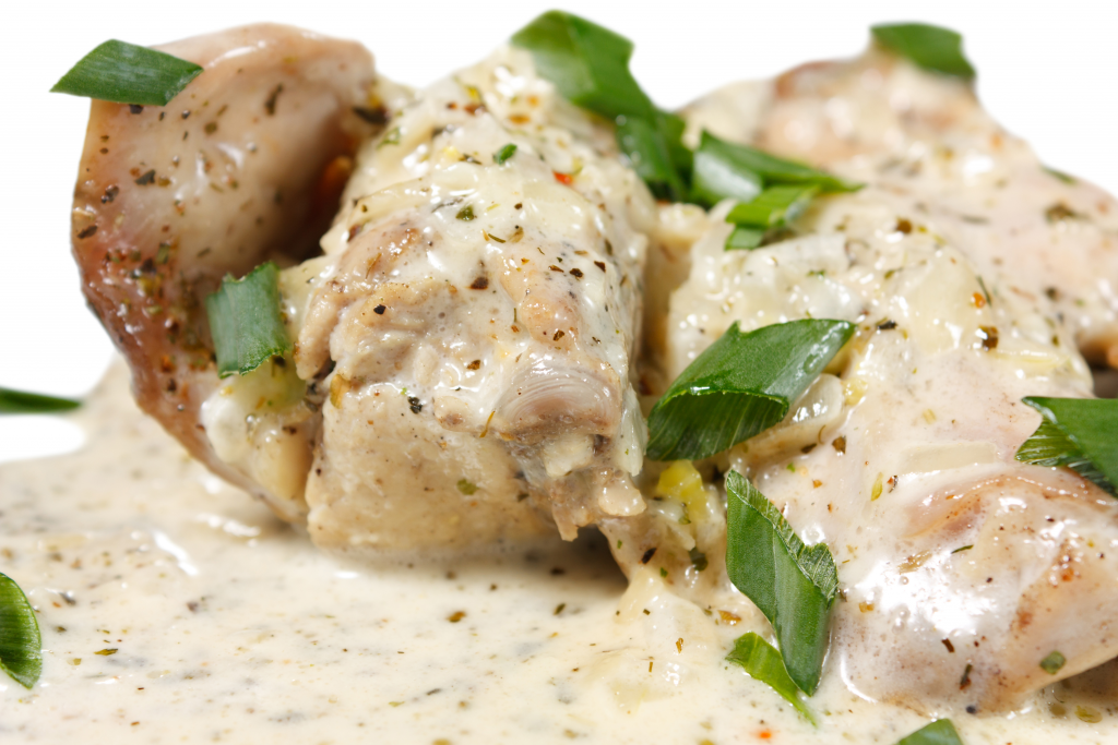 Rabbit With Light Mustard Sauce
