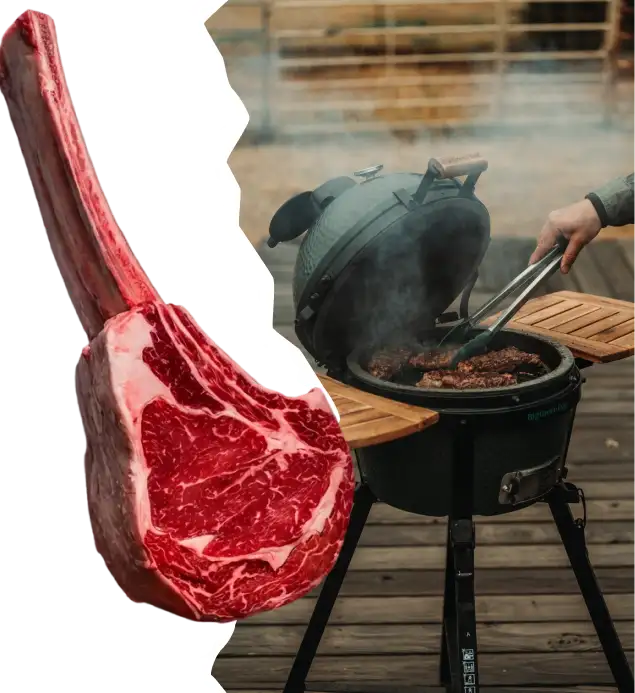 Corte premium de carne especial preparado en parrilla